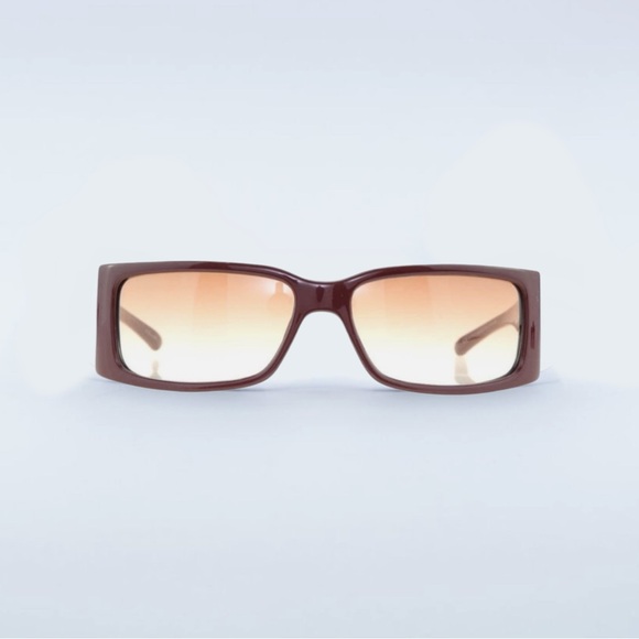 VTG Y2K DIOR ClassicDior 2 Sunglasses Burgundy • Brown Gradient Lens CQJNF NWOT - Picture 1 of 16